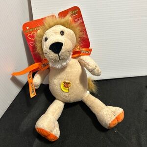 Plush Lion Toy - Cream and Orange